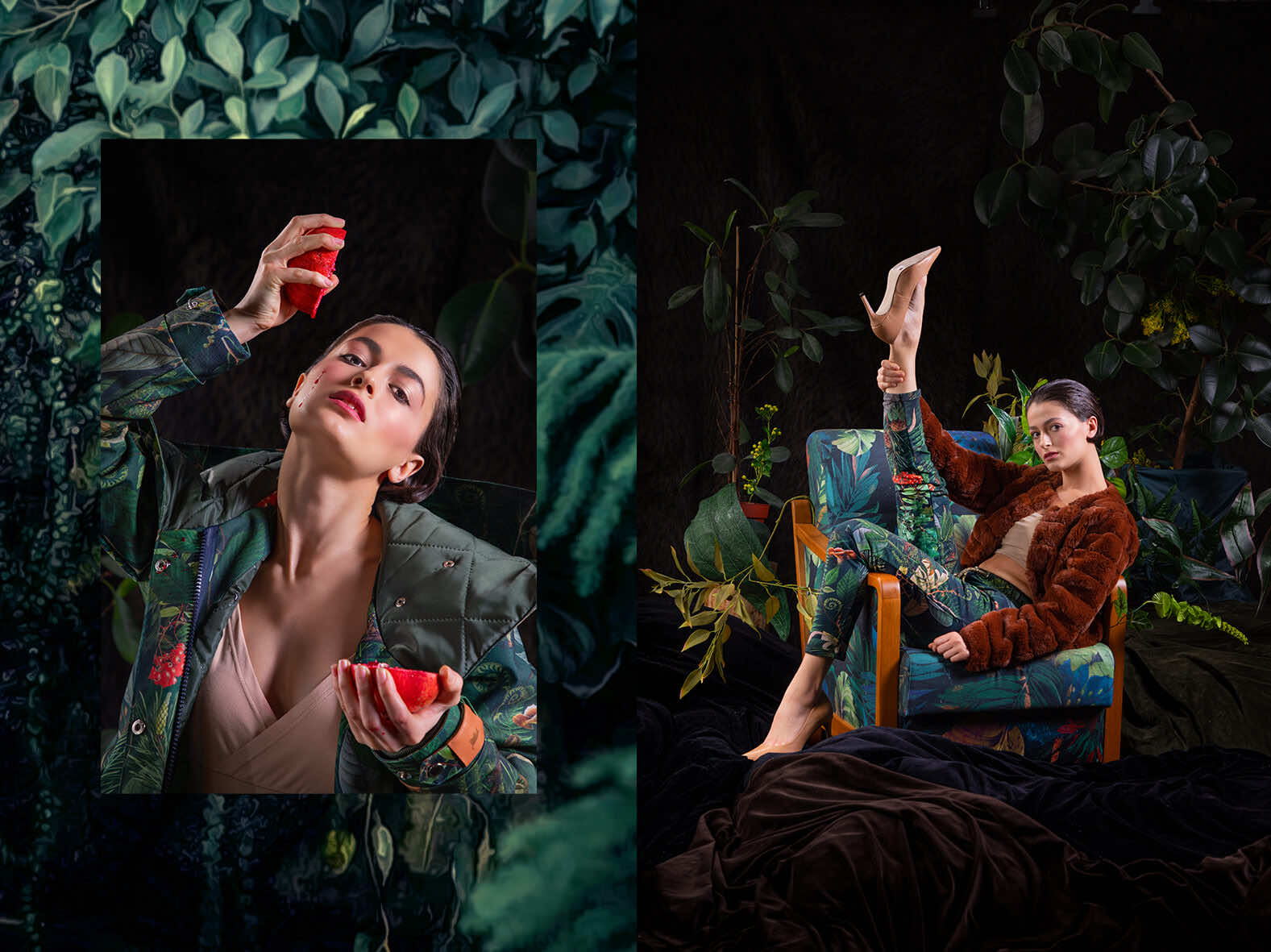 kurtka zimowa las spodnie las dzieńdobry