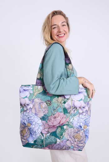 Torba shopper Gaja noszona na ramieniu