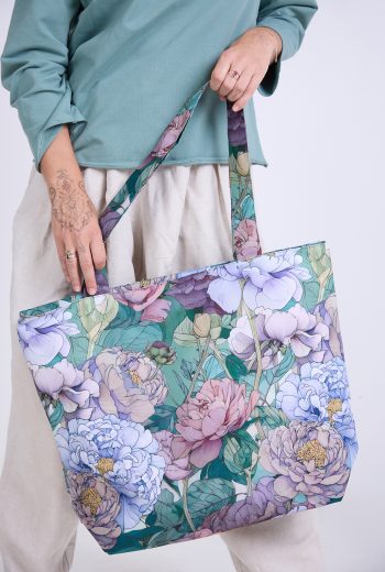 Torba shopper Gaja w autorski kwiatowy print