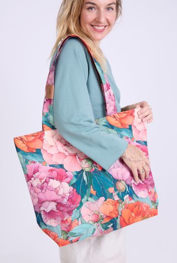 Torba shopper Sorbet noszona na ramieniu