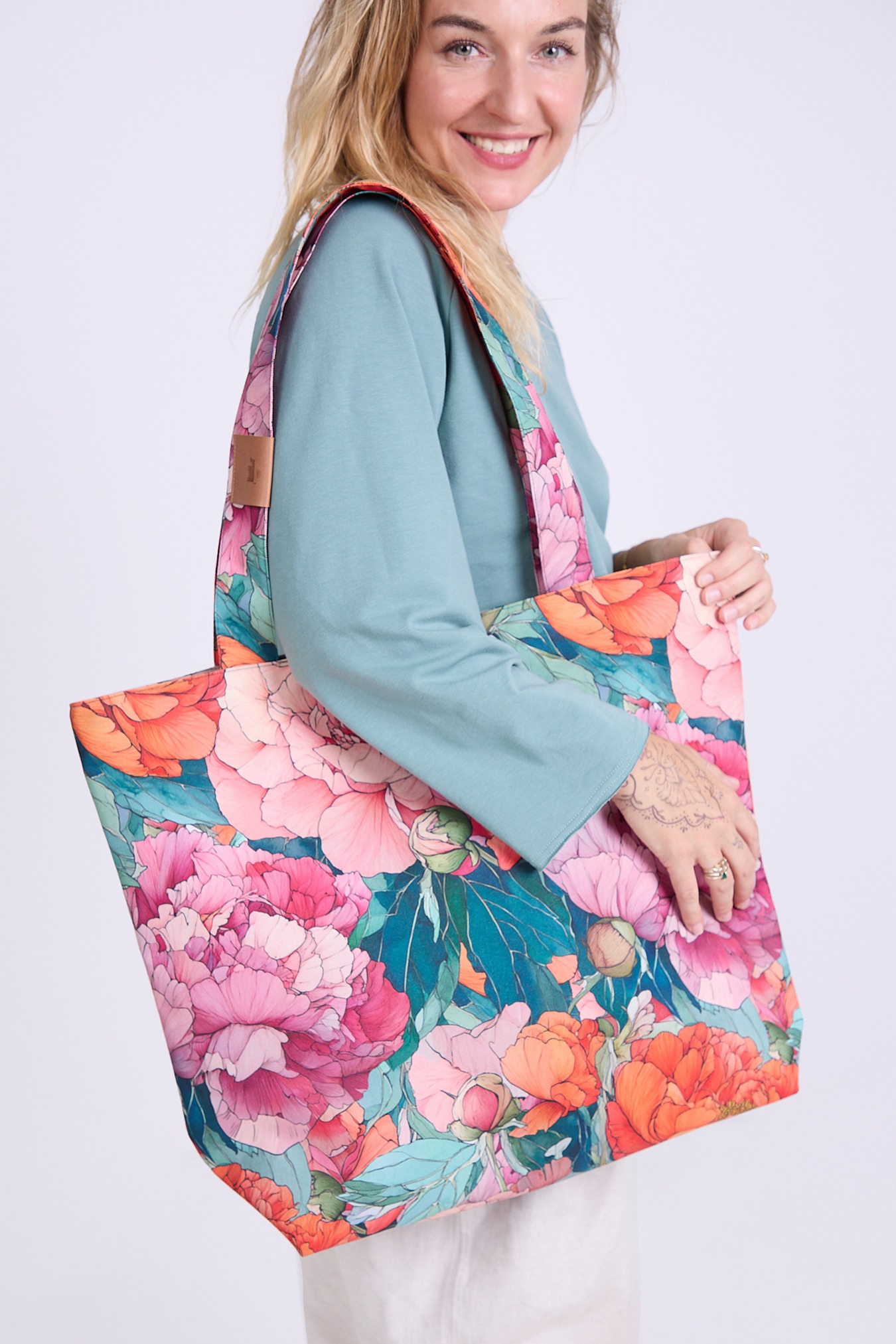 shopperka-sorbet-3 Torba shopper Sorbet noszona na ramieniu